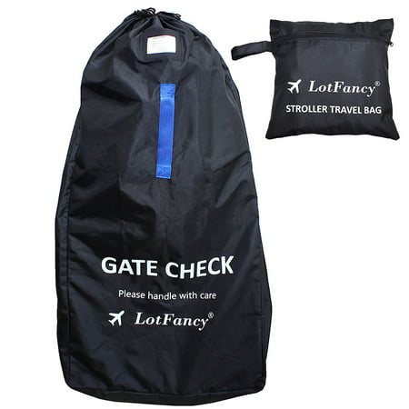 LotFancy Stroller Bag for Standard & Double Strollers,Water-resistant, Ideal for Travel & Gate
