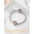 thumbnail image 3 of Charms for Bracelets Rose Birthstone Necklaces for Daughter Sterling Silver Charms for Bracelets Pendant Necklace Sapphire Jewelry, 3 of 5