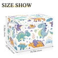 thumbnail image 4 of Cute Cartoon Dinosaurs Storage Basket Foldable Laundry Basket Shelf Kids Toy Storage Container Organizer with Handles, 4 of 7