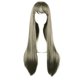 thumbnail image 1 of Peluca Humano Cabello Unique Bargains 28' Oscuro Gris con Gorra, 1 of 6