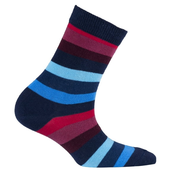 Black Grape Stripe Socks