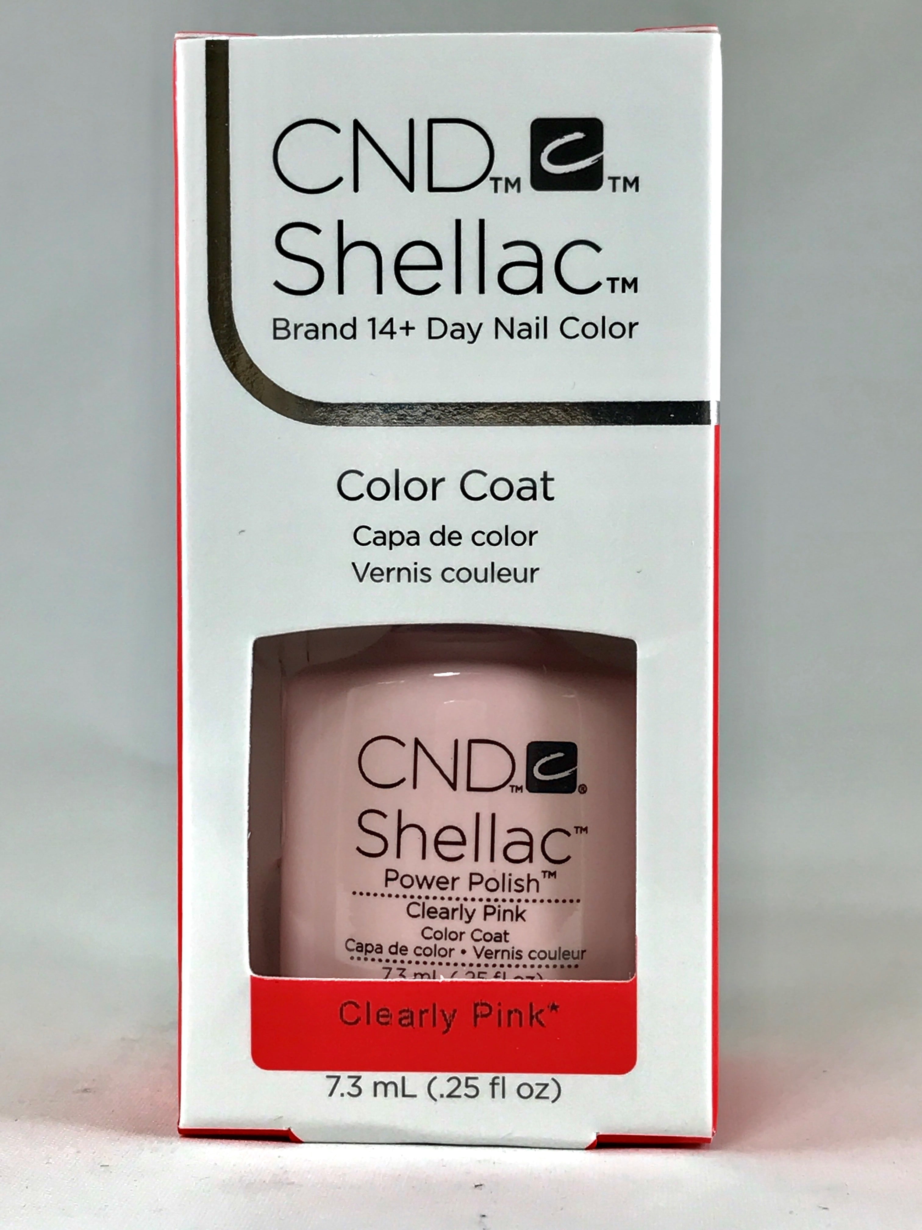 CND Shellac Nail Polish - Black Pool + Clearly Pink + Studio White