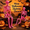 thumbnail image 4 of SUYOLL Halloween Decorations Skeleton Desktop Ornament For Festive Home Party Indoor Decal, 4 of 8