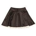 thumbnail image 6 of Faux Leather Pleated Mini Skirt for Women High Waisted Lace Hem A Line Mini Skirt, 6 of 7