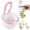 Pink, variant on Sink Hanging Strainer Basket with Openable Bottom Cover, Kitchen Food Waste Collector for Sink Garbage Filter, Quick Draining Colander for Cooking and Food Prep