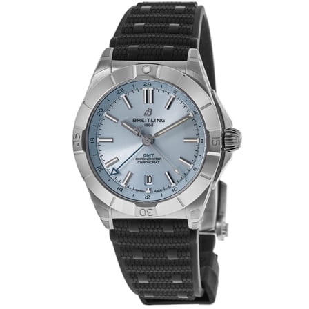 Breitling Chronomat Automatic GMT 40 Blue Dial Rubber Strap Men's Watch P32398101C1S2