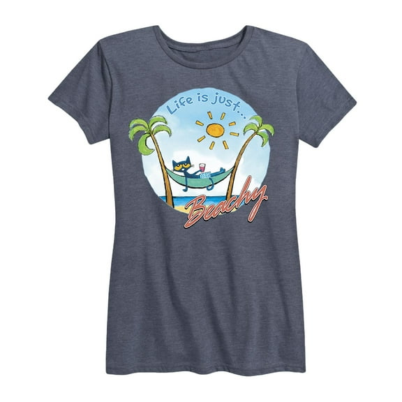 Pete The Cat - Life Is Just Beachy - Women's Short Sleeve Graphic T-Shirt