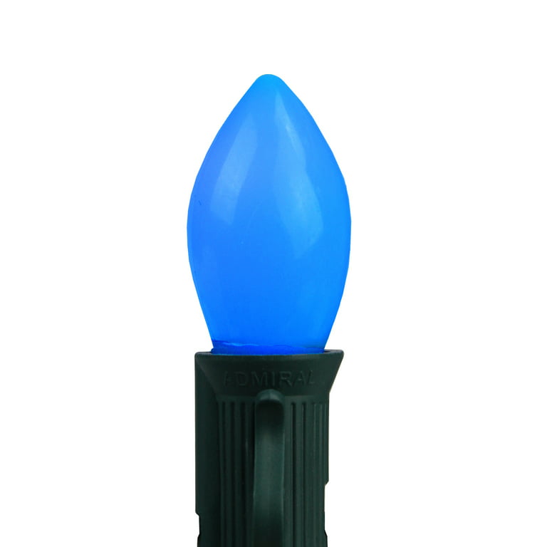 Opaque Blue LED C7 Bulbs