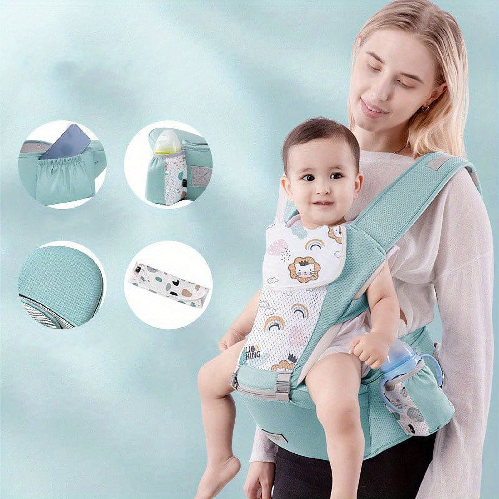 Baby Carrier Kangaroo Backpack Hip Seat For Kids, Multi-Functional