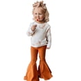 thumbnail image 3 of Futezty Toddler Boys Girls Clothes Fall Winter Outfit Sets, Set For Kids Long Sleeve Round Neck Cute Elastic Waist 1T 2T 3T 4T 5T 6T 2PCS Everyday, 3 of 8
