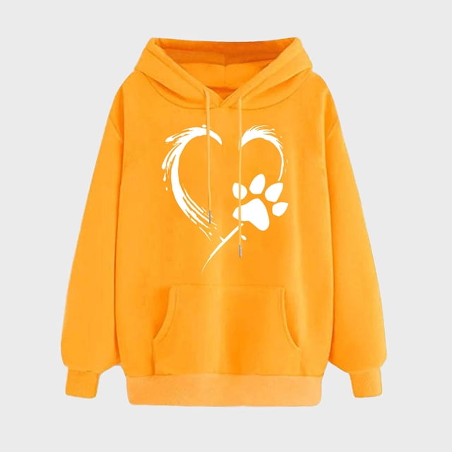 Amzcrzy Chandails à Capuchon pour Femmes Imprimé d'Hiver Chandail à Capuche Manches Longues Chandail en Molleton Confortable Chemises à Manches Longues pour Femmes Chandail à Capuche Chandails en Molleton Graphiques S