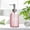 Pink, variant on Taicans Clear Glass Soap Dispenser,30oz Bubble Textured Hand Soap Dispenser with Rustproof Stainless Steel Pump,Refillable Liquid Lotion Bottle for Bathroom Kitchen Countertop,Decorative Soap Pump
