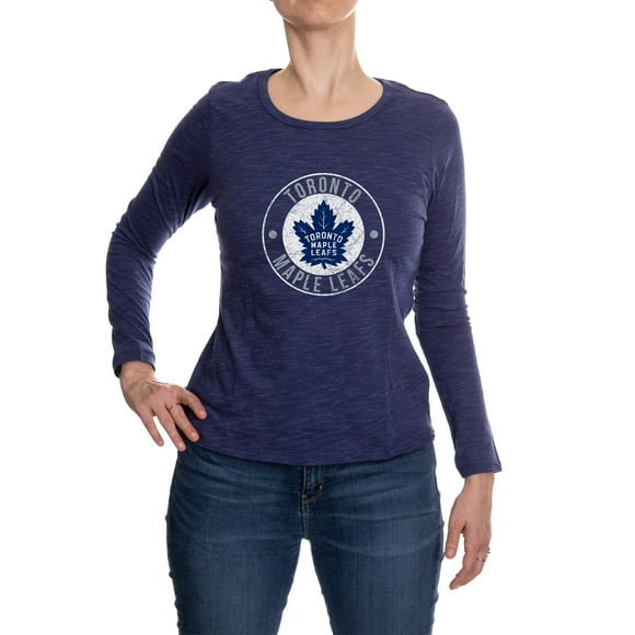 Chemise à Manches Longues en Feuille d'Érable de Toronto pour Femme
