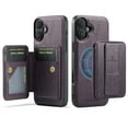 thumbnail image 6 of TECH CIRCLE for iPhone 16 Pro Max Case 6.9" 2024, Magnetic Phone Case with Removable Wallet & Hidden Kickstand, RFID Blocking Card Slots, Compatible with MagSafe, PU Leather Protective Cover, Purple, 6 of 11