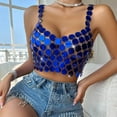 thumbnail image 2 of Vest Tops for Women Casual Chain Splicing Backless Camisole Top Camisole Vest, 2 of 7