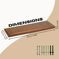 thumbnail image 3 of Tradeopia Jeu de Cribbage en Bois Brun à 3 Pistes avec Rangement Intégré et Pions Métalliques, 3 of 7