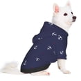 thumbnail image 2 of Haiem Anchor Heart Blue for Winter Dog Hoodie Sweatshirts with Pockets Warm Dog Clothes for Small Dogs Chihuahua-X-Small, 2 of 7