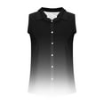 thumbnail image 5 of Summer Tank Tops For Women Sevevn Women's Casual V-Neck Sleeveless Printed Button Up Work Shirt, 5 of 6
