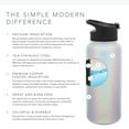 thumbnail image 2 of Simple Modern 22 Oz. Summit Water Bottle - Stainless Steel Tumbler Metal Flask with 2 Lids - Wide Mouth Double Wall Vacuum Insulated Leakproof Shimmer: Selenite, 2 of 7