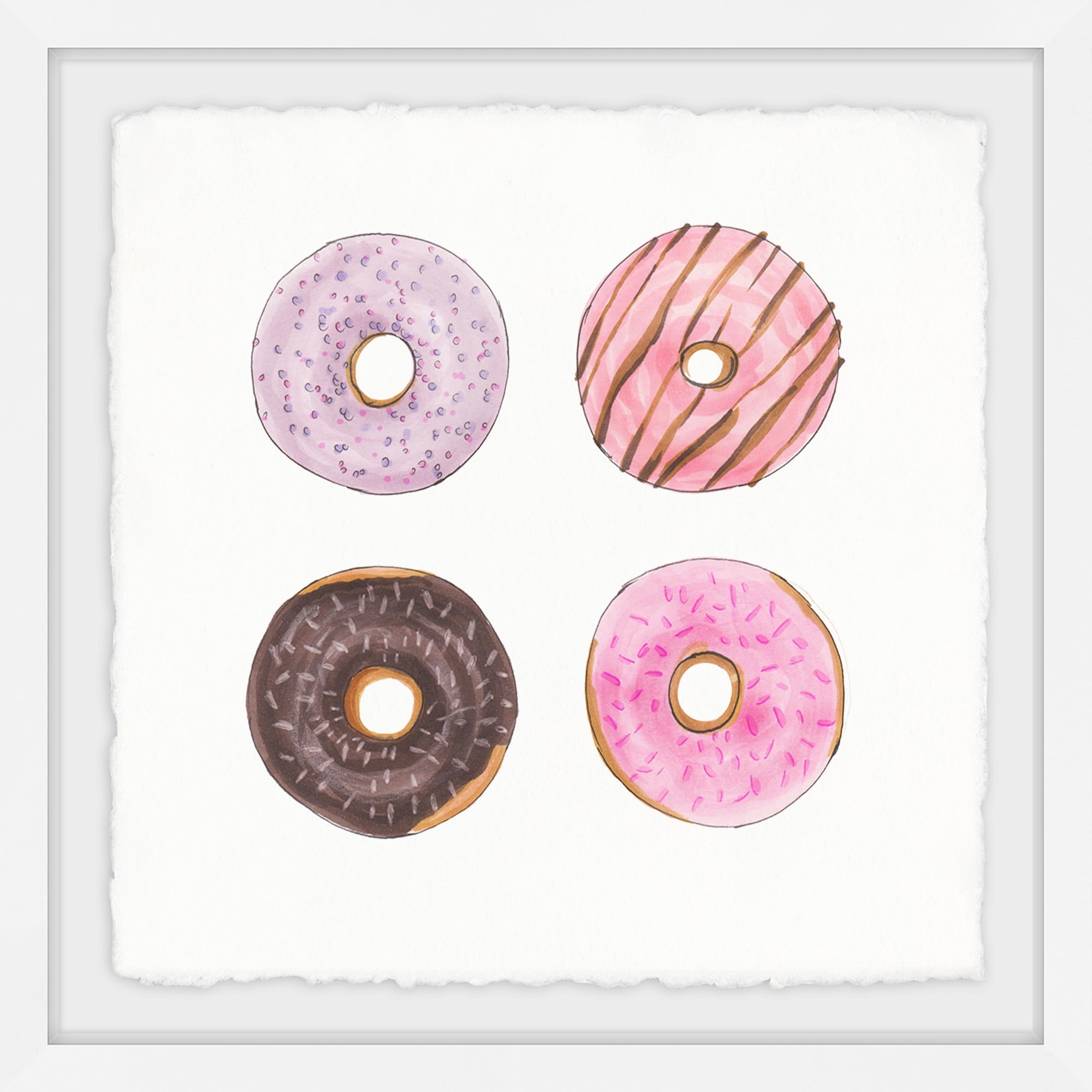 Donut Break Framed Painting Print
