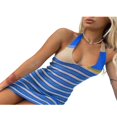 thumbnail image 3 of MesaSe Robe Moulante en Tricot Imprimé pour Femmes Y2K Robes Ajourées Sans Manches Robe de Plage d'Été, 3 of 5