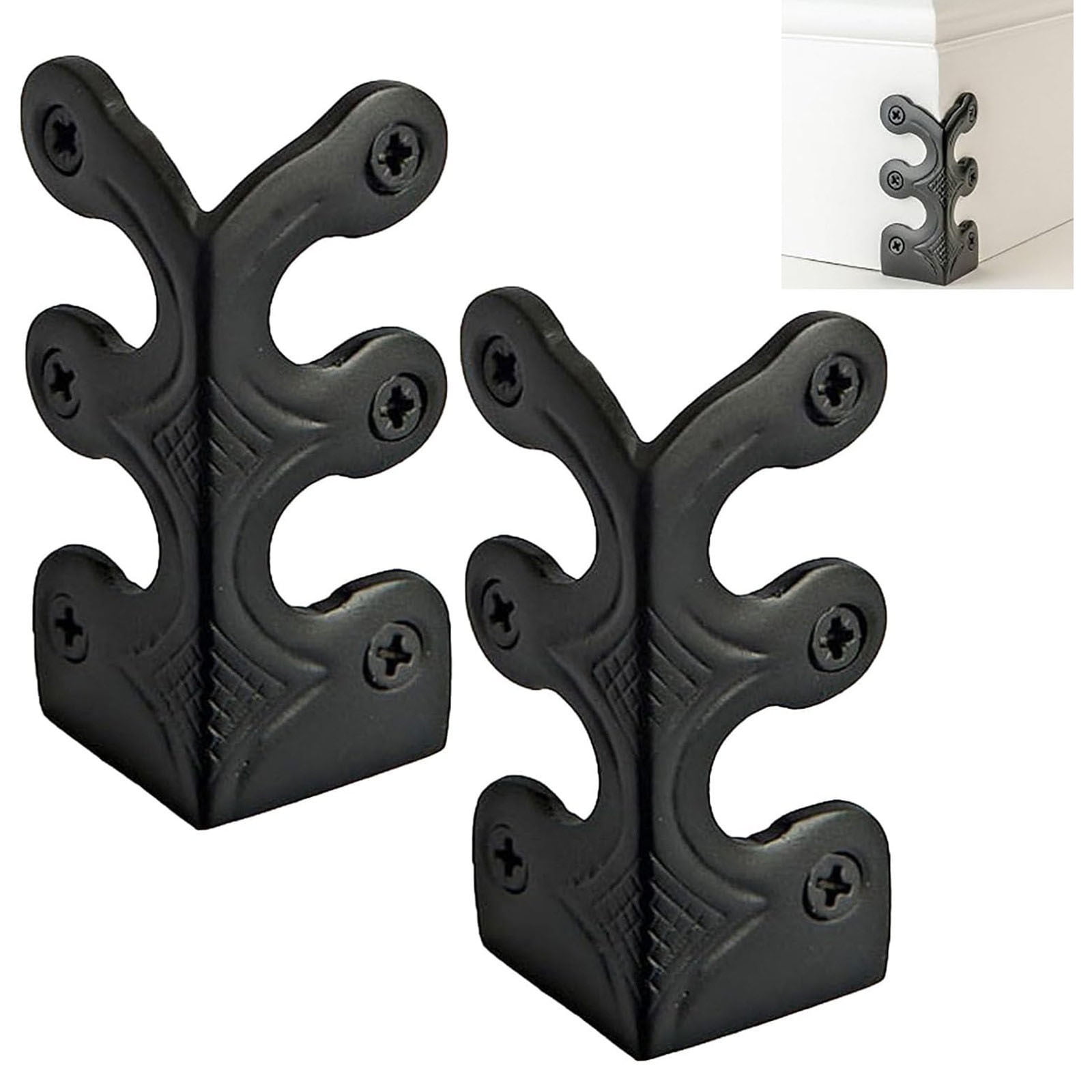3 Set of Socket Corner Protectors Socket Corner Protectors Socket Corner Protectors Vintage Metal Corner Protectors Decorative Protective Covers