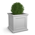 thumbnail image 3 of Mayne Fairfield 28" x 28" x 28" Square White Plastic Planter, 3 of 13