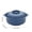 Navy, variant on Microwave Safe Bowl with Lid, Ribbed Plastic Soup Bowl with Handles, BPA Free Microwave Ramen Noodle Bowl, Dishwasher Safe Cereal Bowl for Kitchen, College Dorm, Office, Home Use