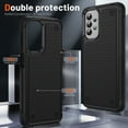 thumbnail image 3 of ELEHOLD for Samsung Galaxy A32 5G 2021 Fit Case, Military-Grade Dual Layer Raised Frame Screen & Camera Lens Protective Armor Hybrid PC+TPU Anti-Drop Shockproof Slim Rugged Case,Black, 3 of 8