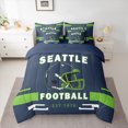 thumbnail image 2 of jejeloiu Seattle 7-Piece Twin Bedding Sets,Deepblue Rugby Helemt Bedding Comforter Set,American Football Sport Sheet Sets For Kids Teens,Microfiber Bedroom Decor Reversible, 2 of 8