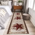thumbnail image 4 of Runner Rug 2'x6', Texas Star Vintage Washable Non-Slip Hallway Runner Rugs, Red Berry Retro Art Wooden Bedside Rugs Floor Mats Carpet Runners for Kitchen Bathroom Laundry Room, 4 of 8