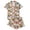 Orange, variant on Pajamas for Women Sets 2 Piece Cute Ghost Print Shirts and Shorts Button Down Short Sleeve Notch Collar Sleepwear Pjs Set (Pink S)