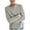 Light Gray, variant on Sweaters Women Color Block Casual Classic Long Sleeve Tops Fall Winter Round Neck Pullover Blouse Daily Wear