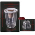 thumbnail image 3 of Hydroponic Seed Starter Kit 5-Piece Transparent Plastic Cylinder Indoor Herb Garden System with Growing Pot and Lid for Summer Indoor Planting C#016 White, 3 of 6