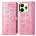 thumbnail image 4 of Funda Cartera FOXDOCK para Xiaomi Redmi Note 14 4G , Flip PU con Relieve de Gatos y Perros, Tarjetero y Soporte, 4 of 6