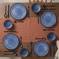 thumbnail image 4 of Vajilla de Cerámica Azul para 4 Personas Ideen Tallrikar con Cubiertos, 4 of 4