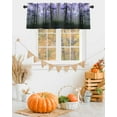 thumbnail image 2 of Valances for Windows Thanksgiving Fall Rod Pocket Cafe Window Treatments Valance Curtains for Kitchen Bathroom Laundry Basement Windows 54"x18", 2 of 6