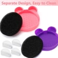thumbnail image 4 of Makeup Brush Cleaning Mat - Silicone Brush Cleaning Pad - Portable Make Up Brush Cleaner - Cosmetic Brush Scrubber, Washing Tool with Big Suction Cups, 4 of 5