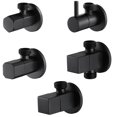 thumbnail image 5 of 1/2" x 1/2" BSP Black Powder Coated Brass Ceramic Water Angled Modern Basin Sink, 5 of 5