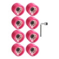 thumbnail image 4 of 8 Pcs Roues de Patins à Roulettes 58*39/32mm pour Patins à Roulettes Double Rangée Quad Planche à Roulettes Rose (92A), 4 of 9