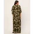 thumbnail image 4 of Moomaya Sleepwear, Printed Kaftan Maxi For Women, Round Neck Rayon Caftan Dress, 4 of 9