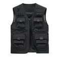 thumbnail image 3 of DIOAZUD Men's Outdoor Fishing Work Safari Vest Mesh Breathable Lightweight Travel Photo Cargo Vest Jacket with Hidden Pockets, 3 of 9