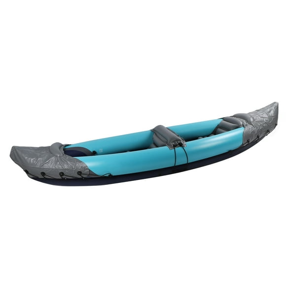 Inflatable Kayak Set, 2 Person Touring Kayak with with Backrest, Paddle, Hand Pump & Carry Bag, 108in PVC Portable Blow Up Kayak, Fishing Kayak for Adults, Kids & Families