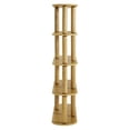 thumbnail image 6 of Arcus 4-Tier Oval Wood Bookshelf in Oak, 6 of 8