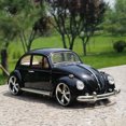 thumbnail image 1 of 2022 nuevo 1:18 coche clásico Escarabajo Negro coche de aleación modelo de coche de simulación decoración colección regalo juguete modelo de fundición a presión, 1 of 5