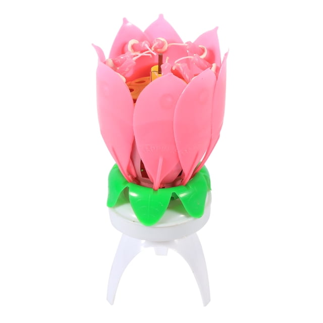 Un toque decorativo sorprendente para fiestas de cumpleaños y regalos Vela con forma de flor y base triangular
