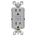 thumbnail image 1 of Toma eléctrica Leviton R03-GFNT1-KGY GFCI 15A Gris, 1 of 1