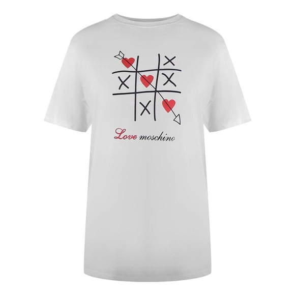 Love Moschino Adult Tic-Tac-Toe T-Shirt