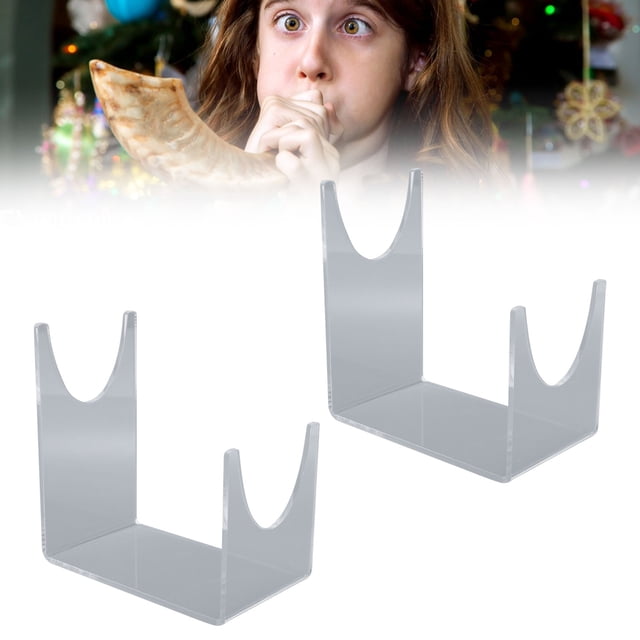 Soporte de Shofar soporte de Shofar transparente resistente de 2 piezas acrílico para el hogar ANGGREK Otros