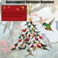 thumbnail image 3 of Hummingbird Christmas Ornament, Colorful Hummingbirds Tree Decor, Stacked Hummingbird Ornament for Christmas, Winter Hummingbirds Home Decoration, for Bird Lovers(3.15 Inches), 3 of 6